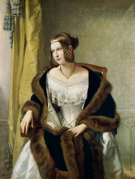 Philipp veit Portrait of Freifrau von Bernus china oil painting image